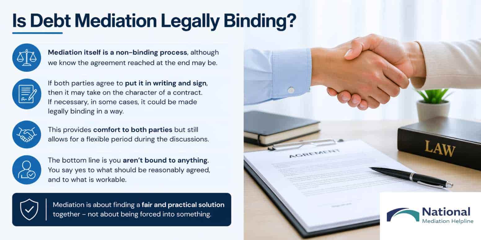 Is Debt Mediation Legally Binding Camborne