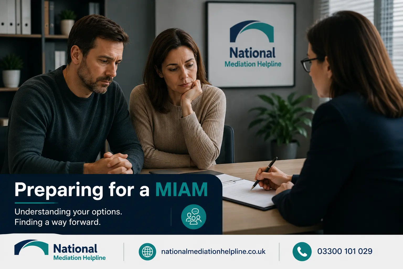 How to prepare for a miam in Camborne Preparing for a MIAM. An image explaining how to prepare yourself emotionally and rationally for the first miam appointment