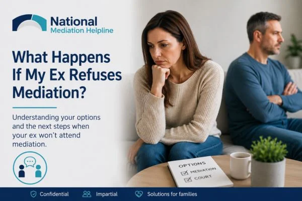 what if my ex refuses mediation Camborne?